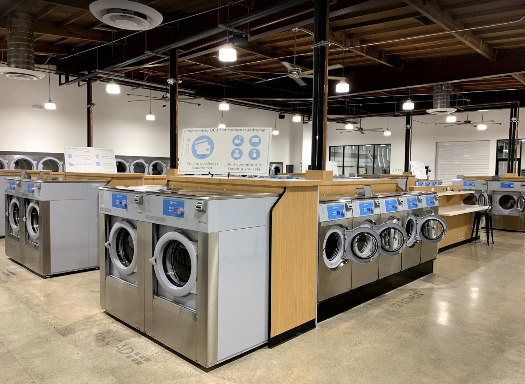 Clean self-service laundromat in Costa Mesa — Lucy's Laundry